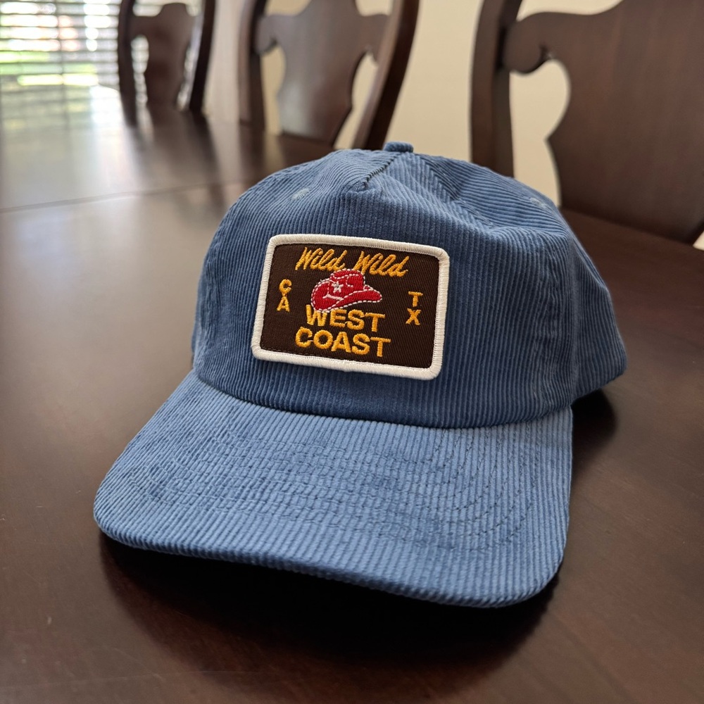 Daily Drills Blue Corduroy Cap and Tote